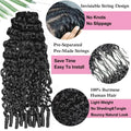 Kinky Straight Miracle Knots Crochet Human Hair Extensions Burmese Virgin Pre Separated Feather Crochet Hair Braids Bundles for Black Women Meadow Hair 26inch 240g