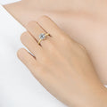 Anziw 0.5 - 3.0CT Moissanite Solitaire Ring Silver 925 14K Gold Plated Wedding Engagement Band For Women - Visuel 2 | SAMAG