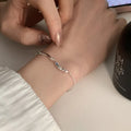 VENTFILLE 925 Sterling Silver Zircon Love Heart Bracelet | SAMAG