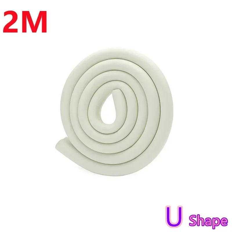 2M Baby Safety Soft Anti-Collision Foam Strip Home Table Corner Protector Tape Table Edge Protector for Baby Protection Products