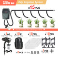 Garden Mini Solar Timer Automatic Drip Irrigation Kit Solar Powered for Balcony Potted Plants Watering System Dropper Fittings
