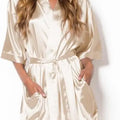 Hot Women Short Silk Bridesmaid Bride Robe Sexy Satin | SAMAG