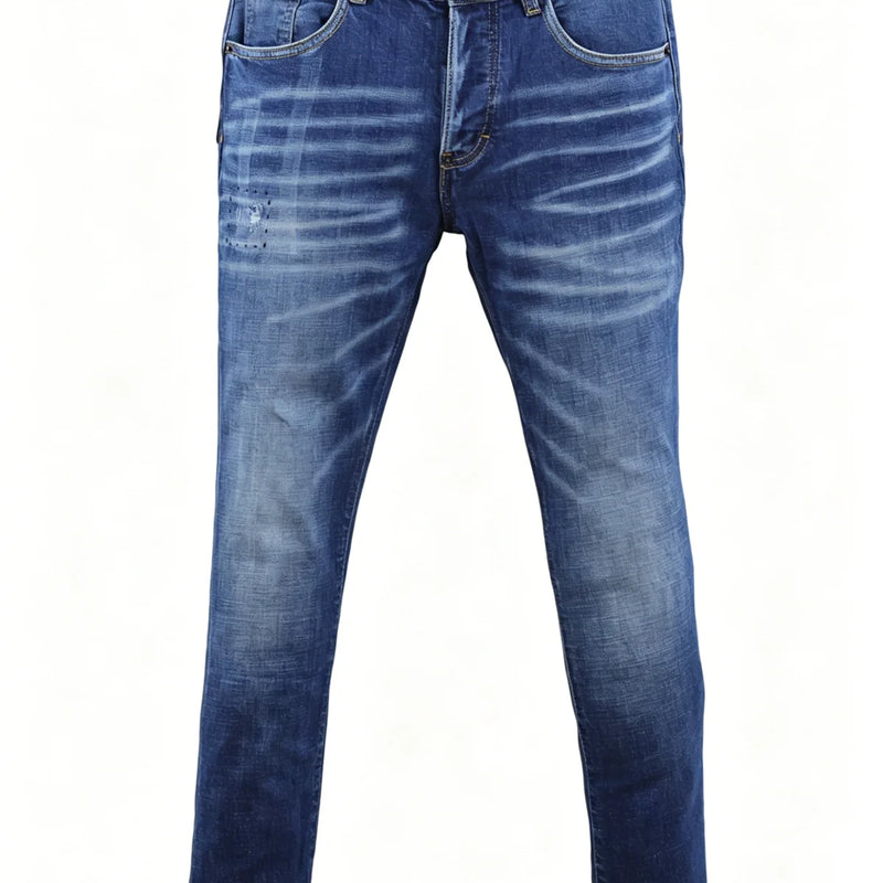 6057 Four Seasons New Men's Wear Washed Ripped Patch | SAMAG