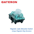 GATERON Magnetic Jade Gaming, Attraction, Silent Switch, Freely Setting, HE Hall Sensor HIFI Sound for Magnetic Keyboard Gaming