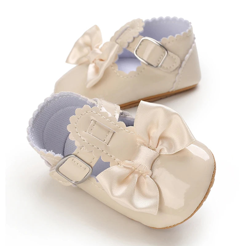 NEW Baby Baptist Shoes Girl Boy Shoes Lace Rubber Sole Anti-slip Toddler First Walkers Infant Crib Shoes Newborn Girl Moccasins