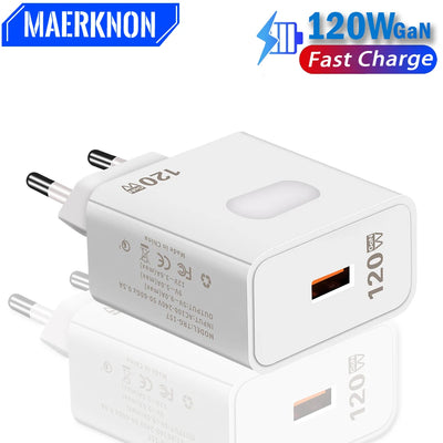 120W GaN Charger Quick Charge3.0 Fast Charging Wall Power | SAMAG