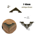 12pcs Decor Corner Protector Cover for Jewelry Chest Wine Gift Box Wooden Case Suitcase Antique Brass Bronze Golden Silver DIY