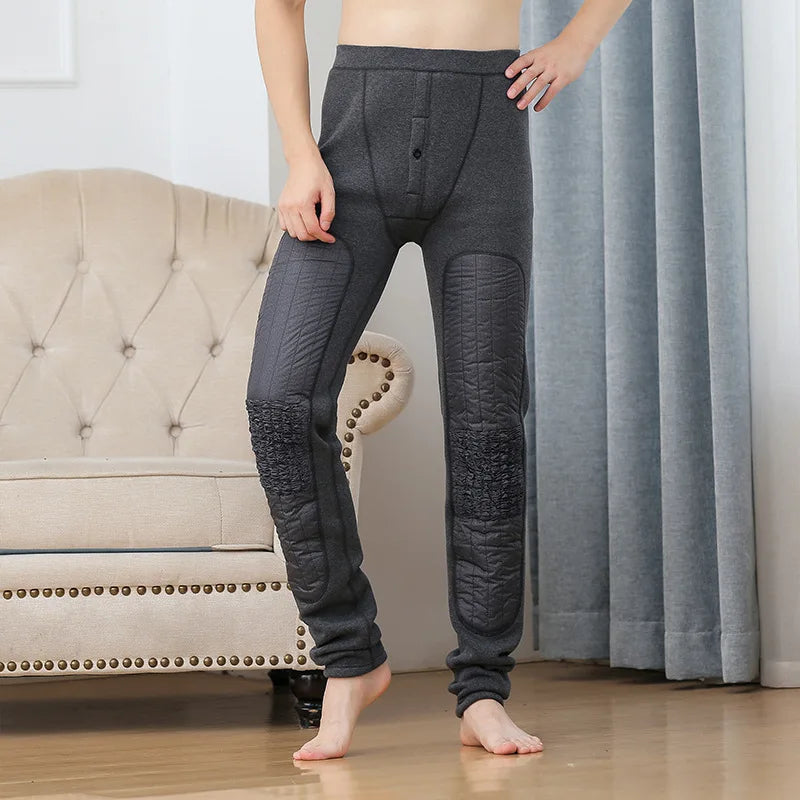 190cm 200 Cm Tall Men's Pant Fleece-lined Long Johns Male Extral Long Length Winter Thermal Underwear Pajama Legging Tight Wear