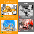 9900W Big Power Camping Gas Stove Portable Outdoor Windproof Stove Camping Picnic Survive Burner Foldable Hiking Gas Stove