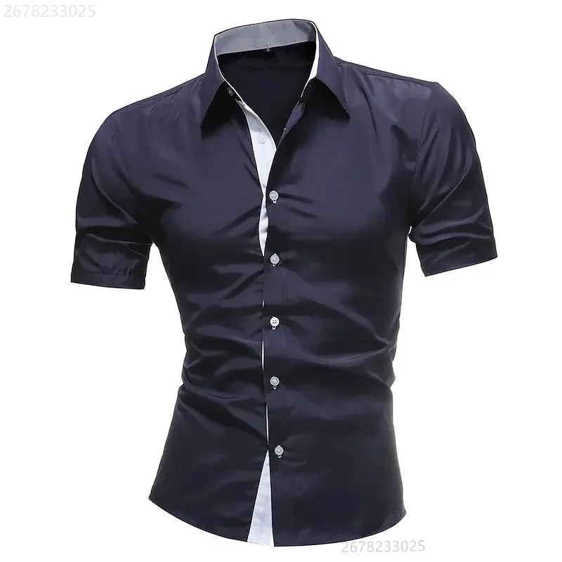 Men's casual business short-sleeved shirt | SAMAG