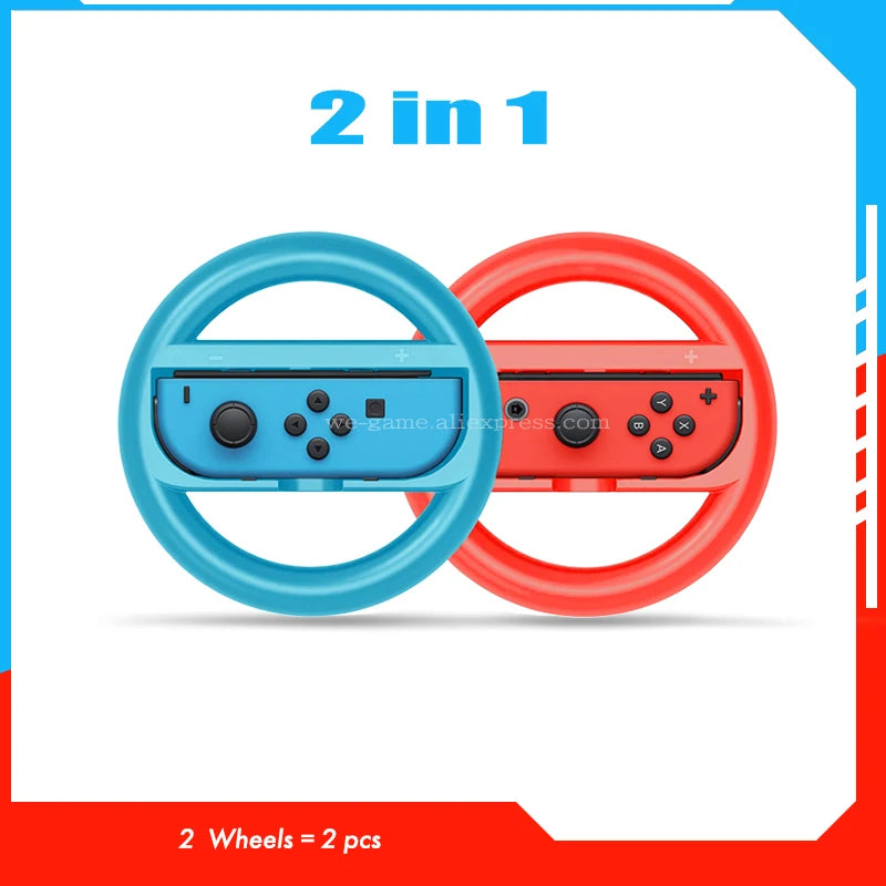 NintendoSwitch Accessories Racing Steering Wheel Nintend Switch Handle Grips Nitendo Joycon Cap for Nintendo Switch OLED Gamepad
