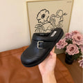 Retro Flat-bottomed Bag Head and Half Slippers Women's New Slip-on Lazy Shoes Tide Fashion