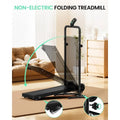 Manual Adjustable Incline Treadmill with Dual Wheels, LCD | SAMAG