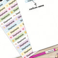4.6CM Long Custom Name Sticker, Personalized Cartoon Fresh Cute Waterproof Modern School Supply Label, Customized Name Stickers