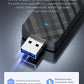 COMFAST 2.4G&5G WiFi Adapter USB3.0 Free Drive Dongle AC1300 Wireless Network Card for Win XP/7/8/10/11 - Visuel 6 | SAMAG