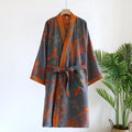 Pure Cotton Robe Women's Pajamas 3/4 Sleeve Spring Autumn | SAMAG