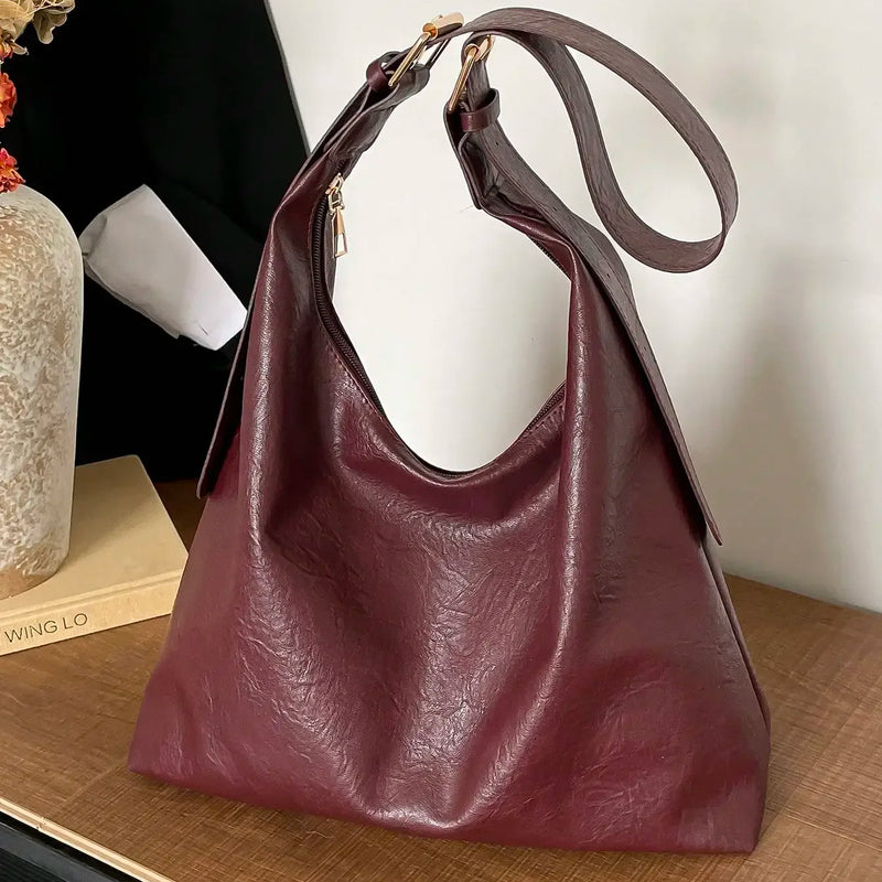 Large Capacity Solid Color Women's Shoulder Bag, Multifunctional Crossbody Bag, Women's Shoulder Tote Bag, Large Capacity Crossbody Tote Bag, Casual Work Bag