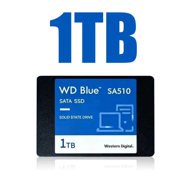 WD Blue SA510 2.5" SATA3 Internal SSD 1TB 2TB Original Western Digital Solid State Hard Drive For Notebook Desktop Computer
