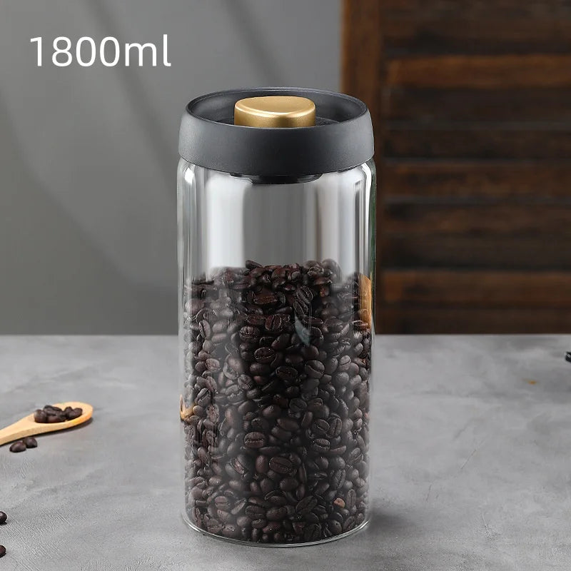 Manual Vacuum Sealed Coffee Jar High Borosilicate Glass - Visuel 9 | SAMAG