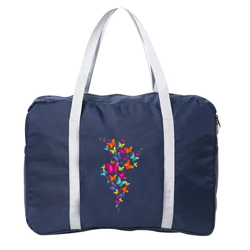 Handbags Luggage Travel Bag Large Capacity Fashion Weekend Overnight Boston Bag Travel Carry Pack Butterfly Printing Series