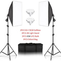 SH 2Pcs 50x70cm Photo Studio Kit With Softbox LED Bulbs Light Tripod for YouTube, Tiktok, Studio Portraits, Photography