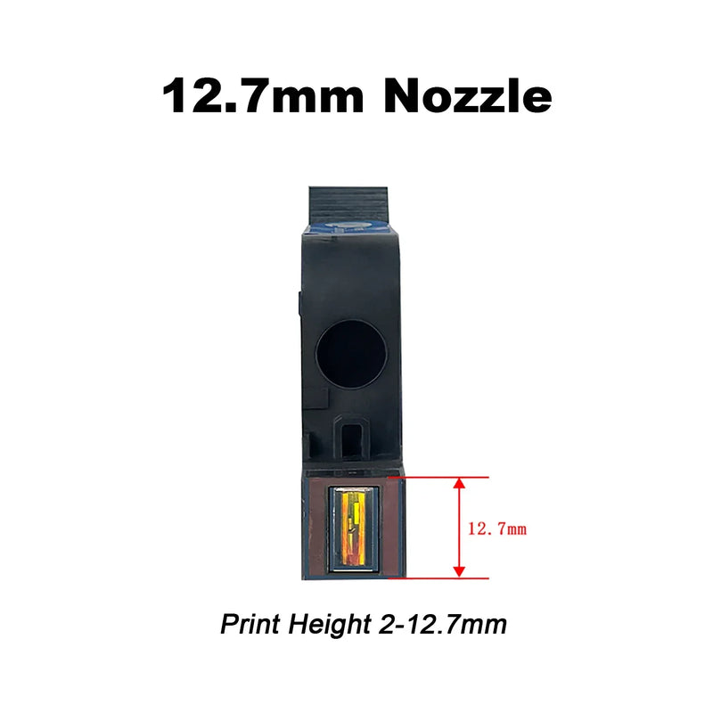 DCODE 6900 12.7mm Economy High Quality TIJ Online Handheld Inkjet Printer Cartridge Fast Drying Water-proof Solvent Black Ink