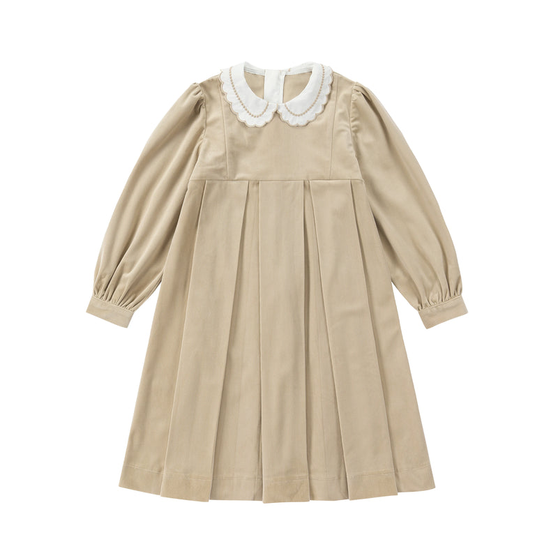 AS Beige Collection AW25 Corduroy Dress Children Knitting Sweater Boys Overalls Check Pants Brothers Sisters Family Matching