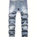 Fashion Men's Jeans Pants Stretch Blue Skinny For Casual | SAMAG