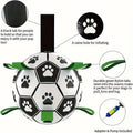 Interactive Dog Soccer Ball, Durable and Tear-Resistant Pet Soccer Ball, Outdoor Retrieval Training Ball for Dogs