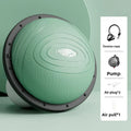 Semi-Circular Wave Balance Ball - Non-Slip PVC Speed Trainer for Running, Yoga, Pilates & Full-Body Fitness Equipment