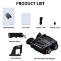 ZIYOUHU NVC800 Infrared 16X Digital Zoom 4K Night Vision Binoculars WIFI Head-Mounted IR Night Vision Goggles 800m with Altitude