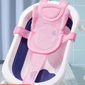 Baby shower lying down, baby shower artifact can sit and lie down, newborn net bag bath pad, bathtub floating pad