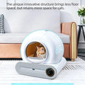 65L Large Space Silent Smart WiFi Cat Litter Box with 9L Trash Automatic Cleaning Fully Enclosed Electric Pet Toilet