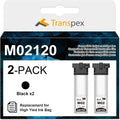 Remanufactured M02 Ink Cartridge M02120 Black Replacement for Epson Workforce Pro WF-M5799 WF-M5299(2 Pack)