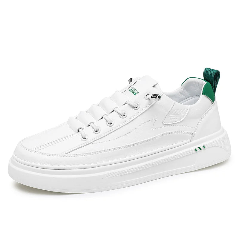 Hot Sale Men's Leather Casual Shoes Soft Sole Lace-up Oxford Shoes Handmade Male Tenis Masculino New Design Skateboard Footwear