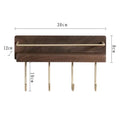 Kitchen Spice Bottle Storage Wooden Rack Multifunctional Wall Hanging Solid Brass Hook Bathroom Towel - View 8 | SAMAG