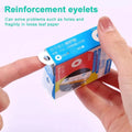 250pcs Loose Leaf Paper Hole Reinforcement Ring Sticky Labels Waterproof Self Adhesive Ring Label for Office Repairing Flip Book