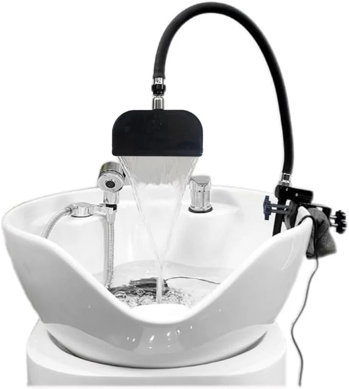 New Hair Spa Head Therapy Equipment,SPA Shower Water Circulation in The Shampoo Bowl, Head Spa Machine for Salon,180° Adjustable