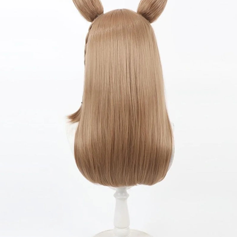 Uma Musume: Pretty Derby Cosplay Almond Eye Wig Halloween anime party heat-resistant synthetic light brown wig