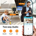 256/64GB 4G SIM Card Mini Camera 5MP 3000mAh Battery Wireless Wifi Night Vision Motion Detection CCTV Two-way voice IP Camera