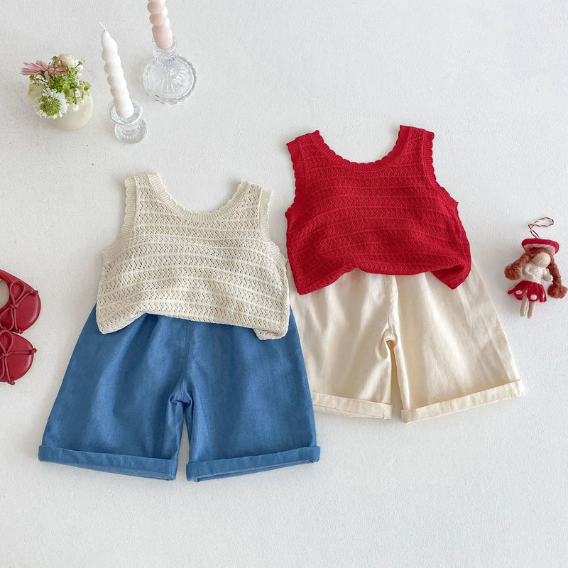 MILANCEl Summer Kids Clothing Set Strawberry Vest - View 3 | SAMAG