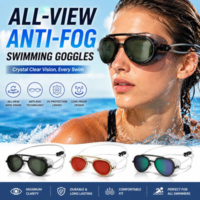 New Panoramic View Anti Fog Swimming Goggles UV | SAMAG