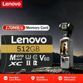 High Speed Lenovo SD Memory Card 128GB 256GB 512GB 64GB Micro SD Cards  Class 10 U3 V60 TF Card For Nintendo Switch Drone Camera
