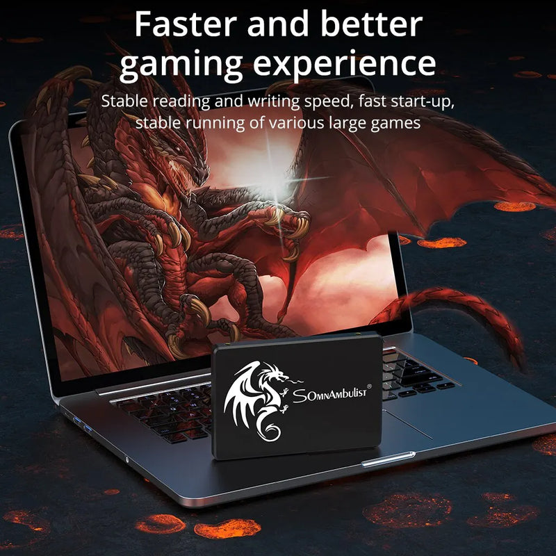 Original SomnAmbulist 120GB 240GB 480GB 960GB SSD SATA III 2.5 Internal Solid State Drive 3D NAND 550MB/s for PC Laptop Gaming