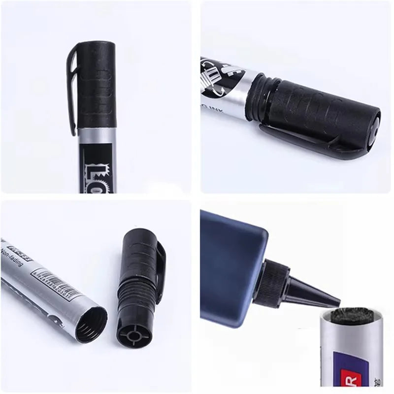 500ml Jumbo Marker Refill Ink – Black/Red/Blue, Oil-Based Waterproof, Large Capacity for Office School Factory Warehouse Marking