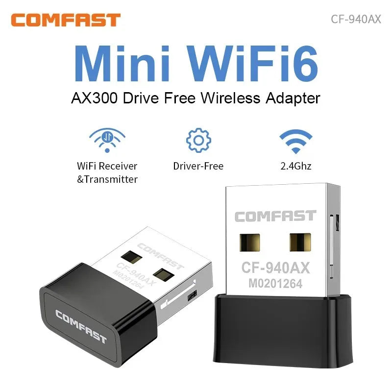 COMFAST CF - 943F V2 WiFi6 USB Adapter AX900 Dual Band 2.4G/5G Driver - Free Wireless Network Card for Win - Visuel 8 | SAMAG