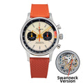 Sugess Pilot Watch with Seagull Movement Swanneck Wristwatch Mechanical Chronograph Sappire Crystal Military Limited Racing 1963