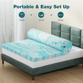 JHK 4 Inch Gel Memory Foam Mattress Topper Full Size Cooling Mattress Soft and Breathable Bed Topper School Bedroom Furniture