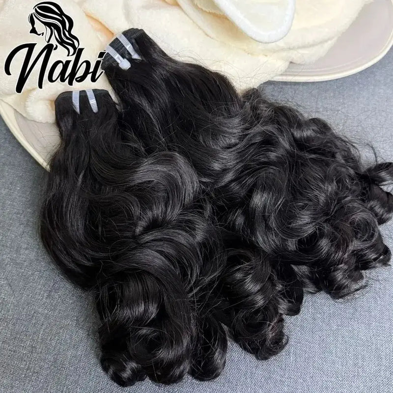 Indian Virgin Hair Human Bundles 8-18inch for Weaving Loose Bouncy Human Hair Natural Ombre Weft Extension for Black Women