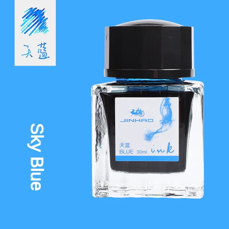 Jinhao Fountain Pen Chinese ink 30ml Color Glass Bottled Ink Writing Drawing ink Cartridge Office School Supplies Stationery